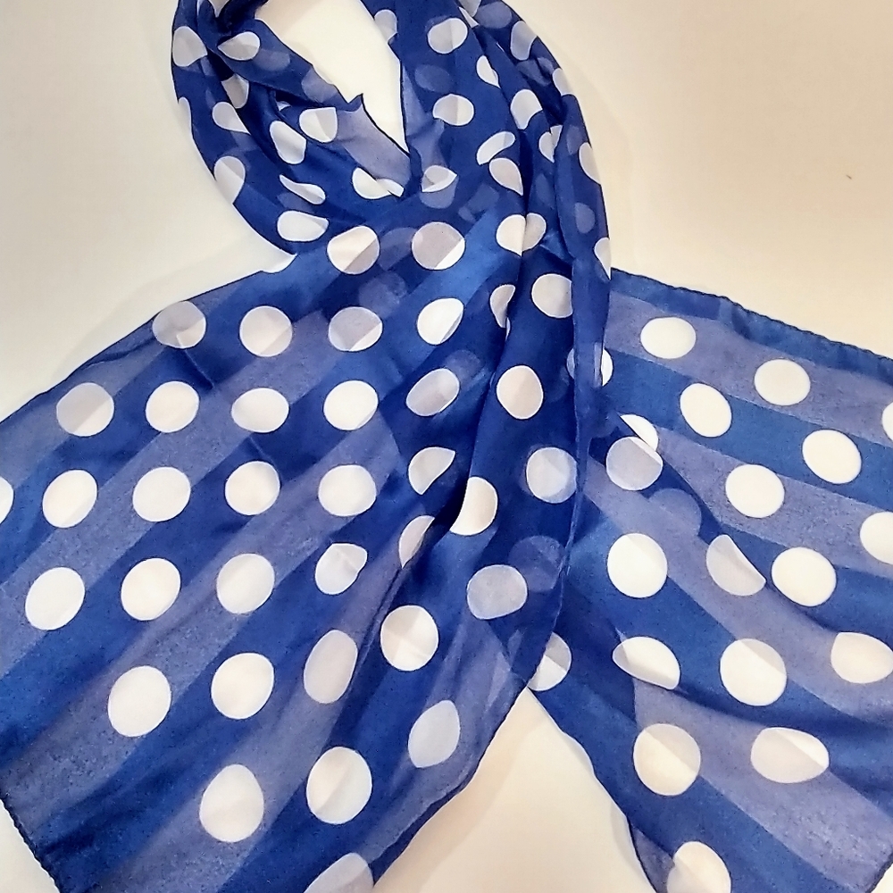 Vintage Berkshire Rectangle Polyester Scarf Made in Italy